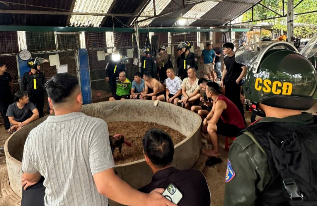 Bắt quả tang 21 đối tượng tham gia cá cược đá gà quy mô lớn