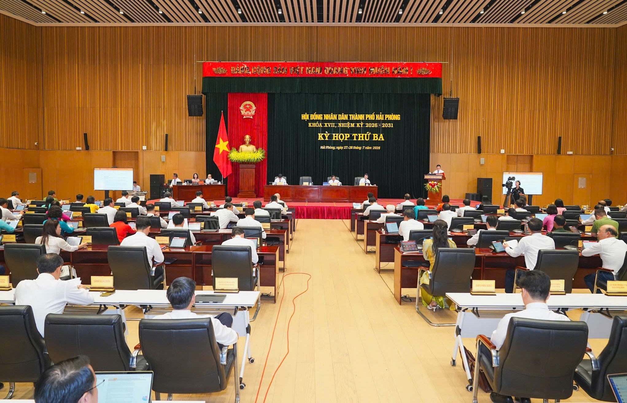 HĐND TP Hải Phòng khai mạc Kỳ họp thứ 3, xem xét nhiều chính sách quan trọng thúc đẩy tăng trưởng và an sinh