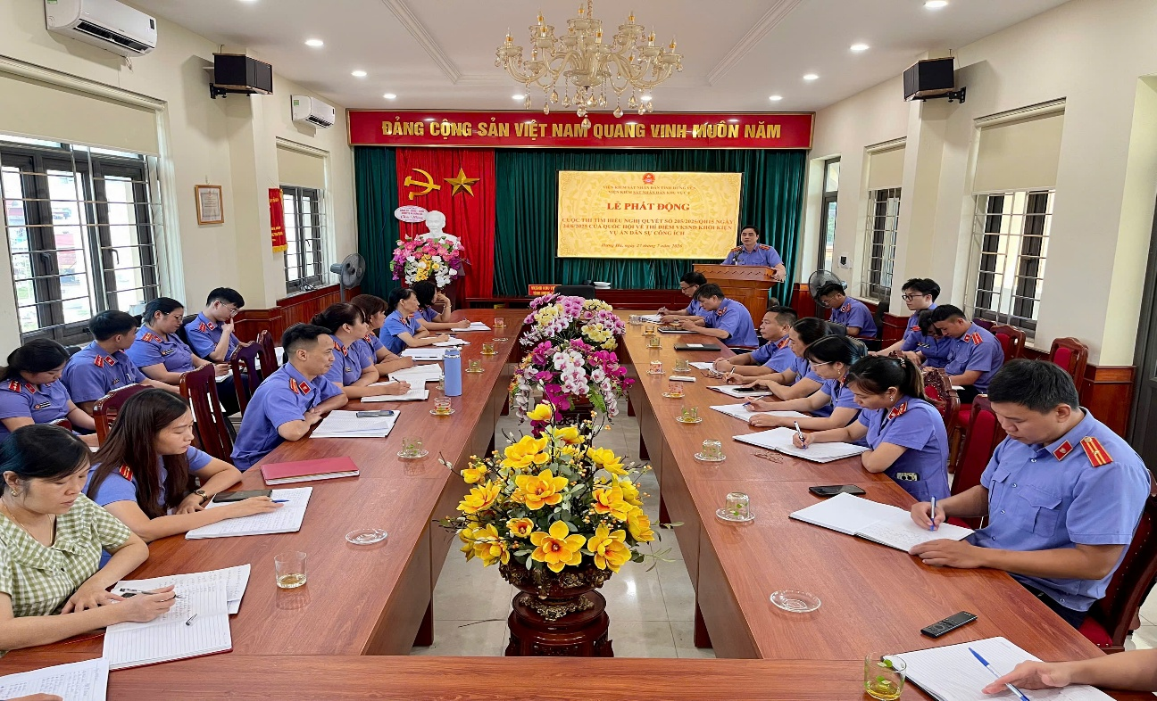 VKSND khu vực 8, tỉnh Hưng Yên phát động cuộc thi tìm hiểu Nghị quyết số 205 của Quốc hội