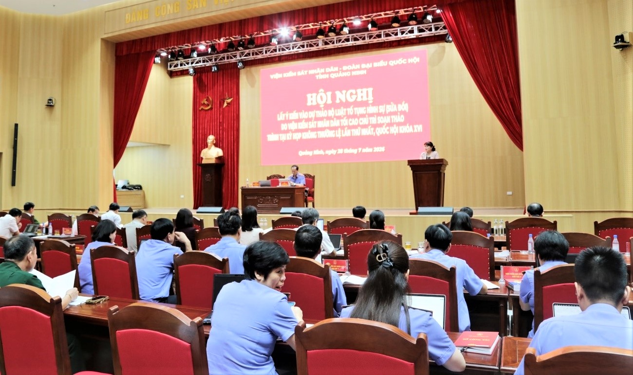 Đoàn Đại biểu Quốc hội và VKSND tỉnh Quảng Ninh phối hợp lấy ý kiến dự thảo Bộ luật Tố tụng hình sự sửa đổi