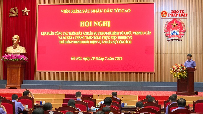 Tập huấn công tác kiểm sát án dân sự và sơ kết 6 tháng việc triển khai Nghị quyết 205