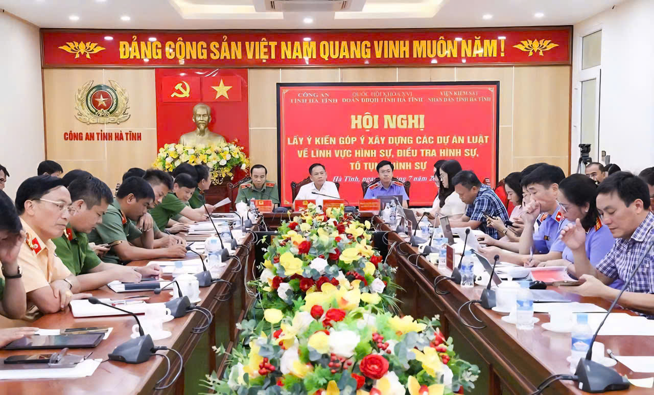 VKSND tỉnh Hà Tĩnh tham gia góp ý xây dựng dự án Bộ luật hình sự và Bộ luật Tố tụng hình sự