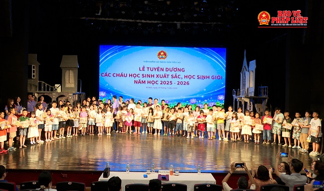 VKSND tối cao tuyên dương các cháu Học sinh giỏi năm học 2025-2026