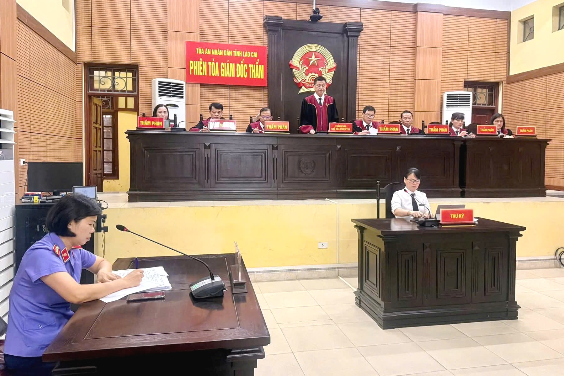 VKSND tỉnh Lào Cai tham gia phiên tòa giám đốc thẩm theo mô hình tổ chức mới