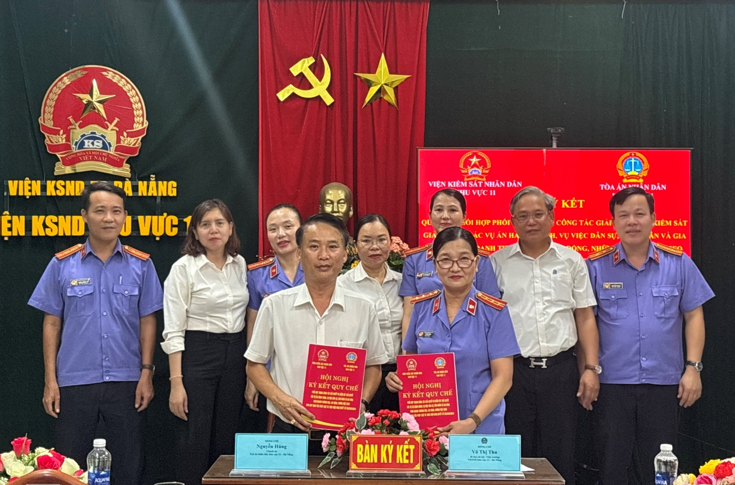 VKSND khu vực 11, TP Đà Nẵng ký kết quy chế phối hợp với TAND cùng cấp