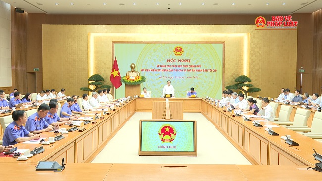Đổi mới cơ chế phối hợp giữa Chính phủ với TAND tối cao, VKSND tối cao đáp ứng yêu cầu nhiệm vụ mới