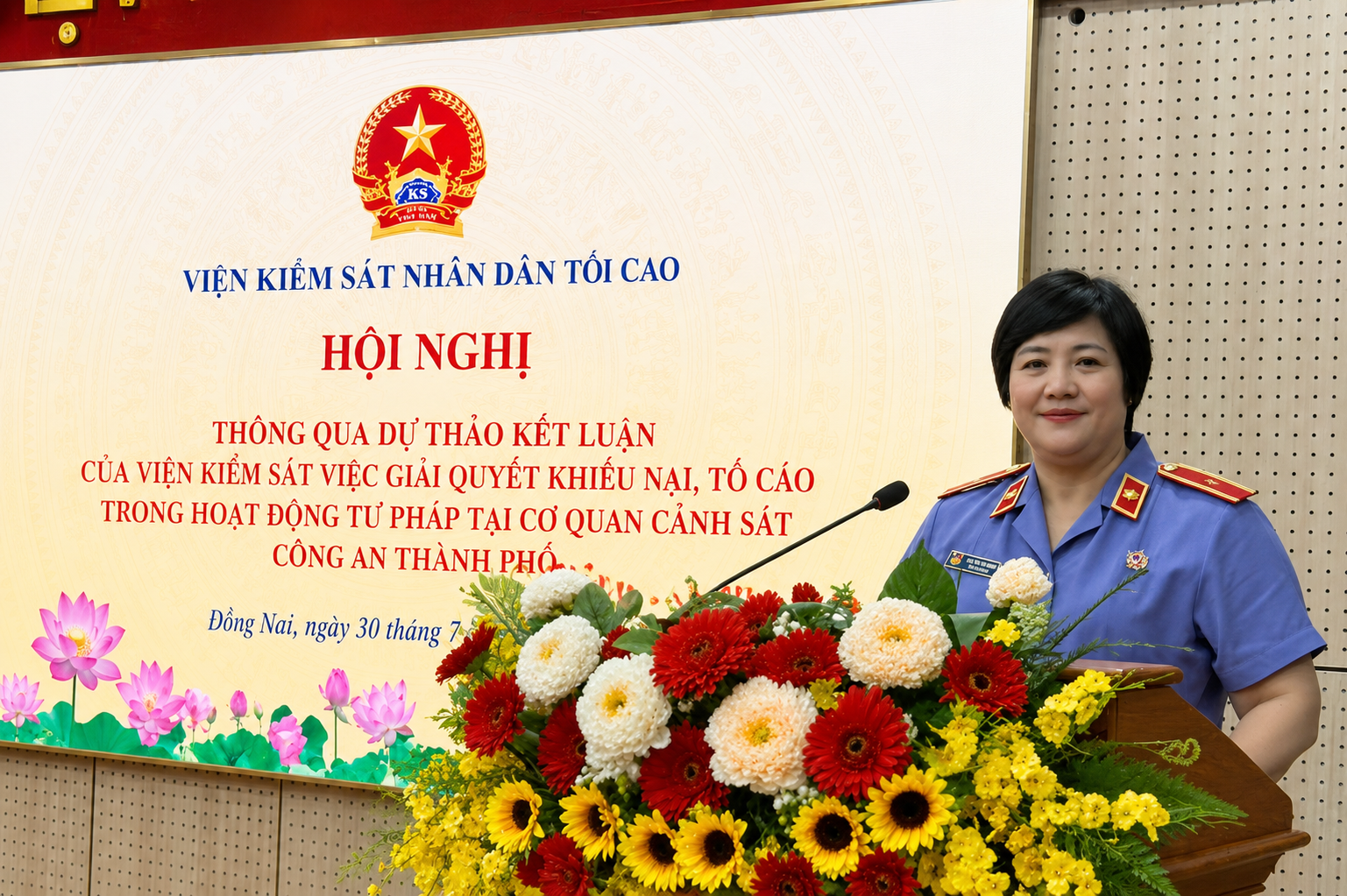 VKSND tối cao thông qua dự thảo kết luận kiểm sát tại Công an thành phố Đồng Nai