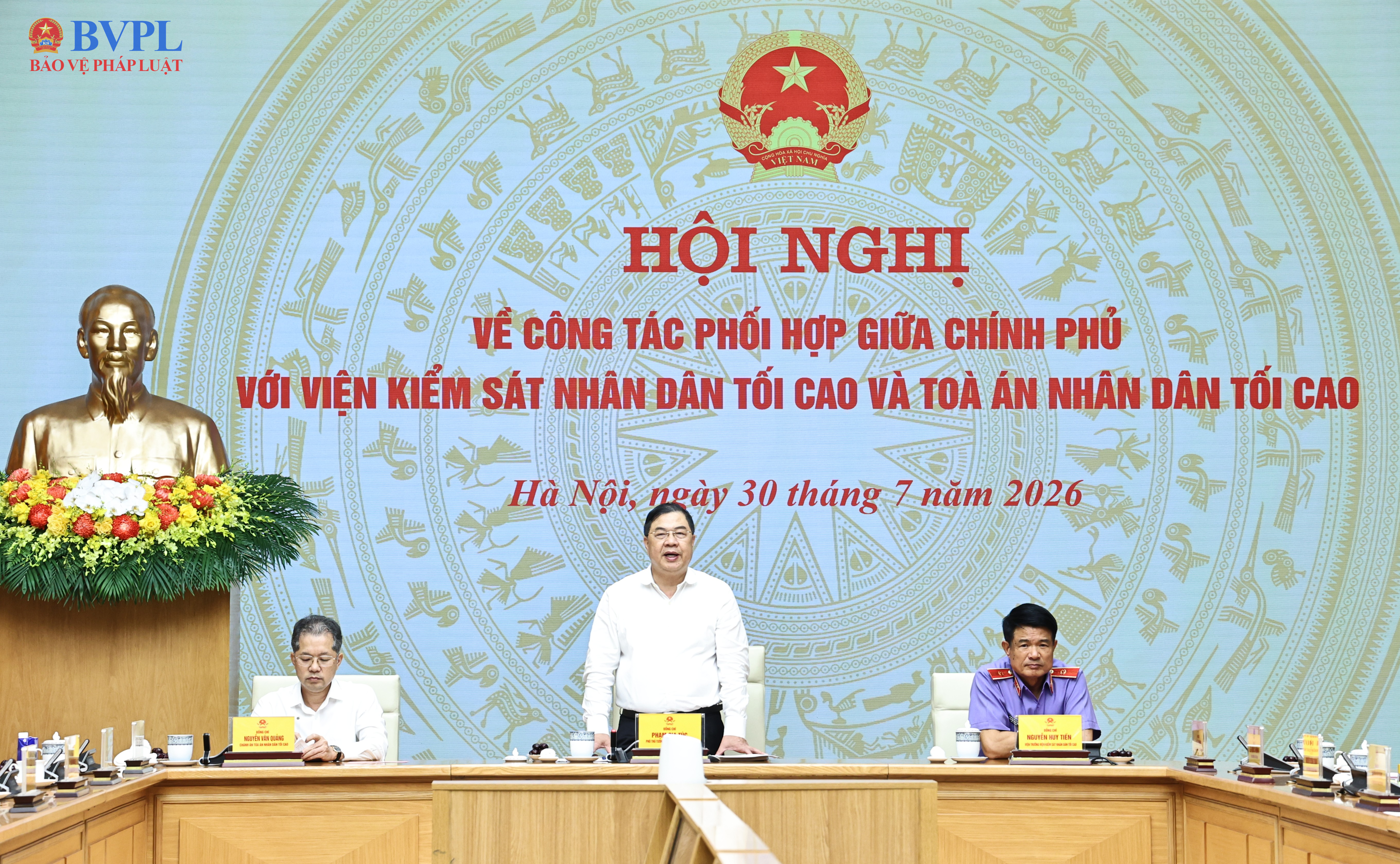 Công tác phối hợp giữa Chính phủ, TAND tối cao và VKSND tối cao đạt nhiều kết quả tích cực