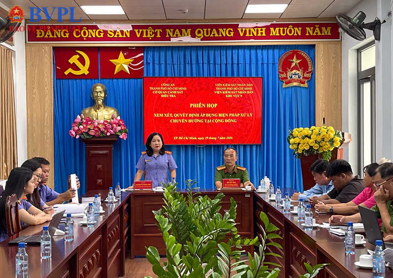 Họp áp dụng biện pháp xử lý chuyển hướng đối với người chưa thành niên phạm tội