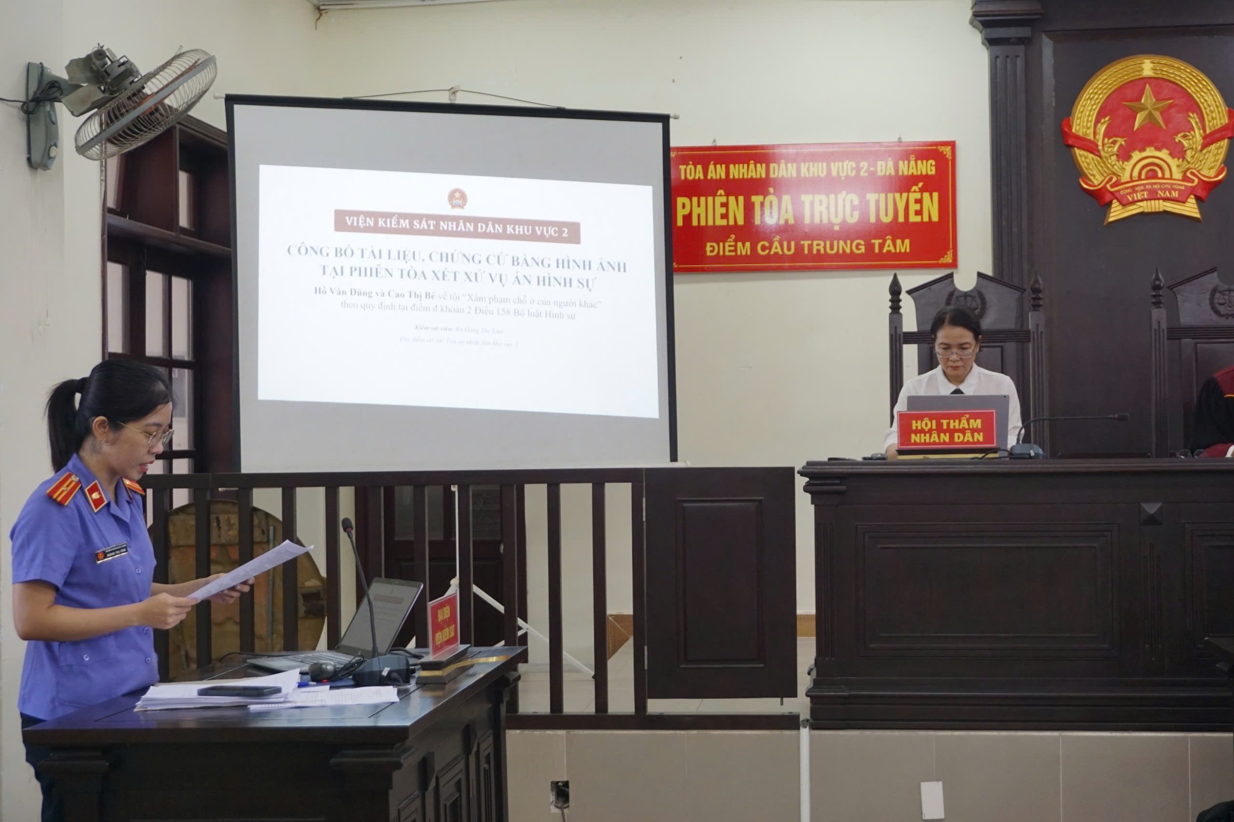 VKSND khu vực 2, TP Đà Nẵng phối hợp xét xử vụ án “Xâm phạm chỗ ở của người khác”