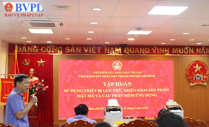 VKSND TP Hồ Chí Minh tập huấn ứng dụng công nghệ thông tin, bảo đảm an toàn dữ liệu