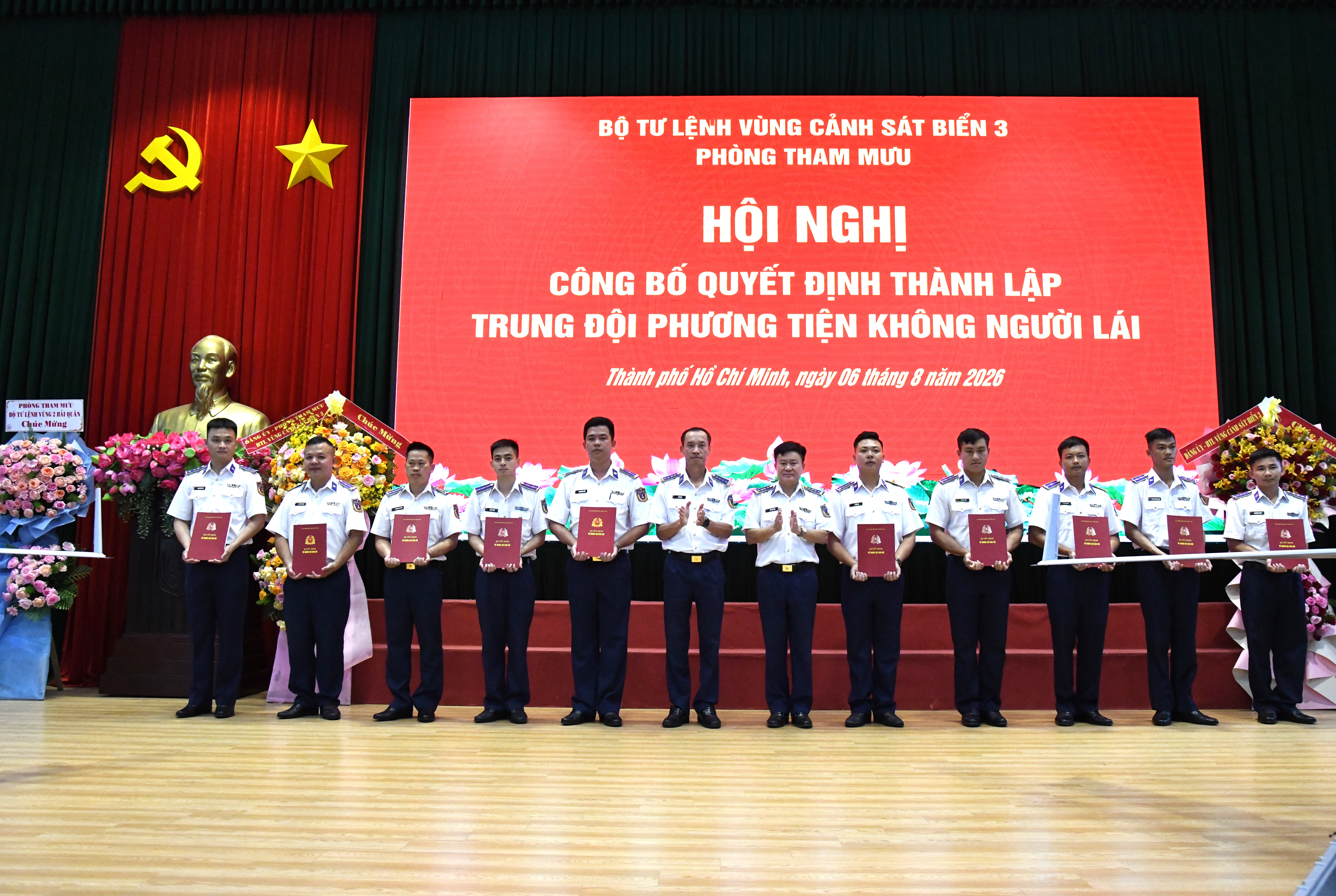 Bộ Tư lệnh Vùng Cảnh sát biển 3 thành lập Trung đội Phương tiện không người lái