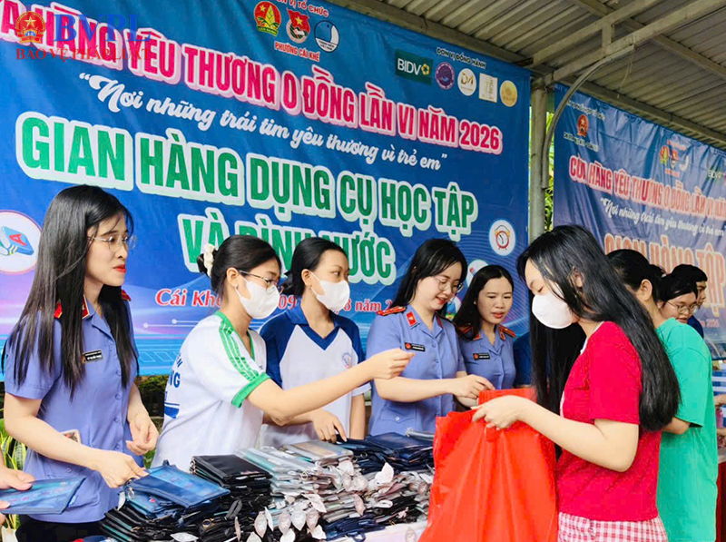 “Cửa hàng yêu thương 0 đồng” tiếp sức trẻ em khó khăn đến trường
