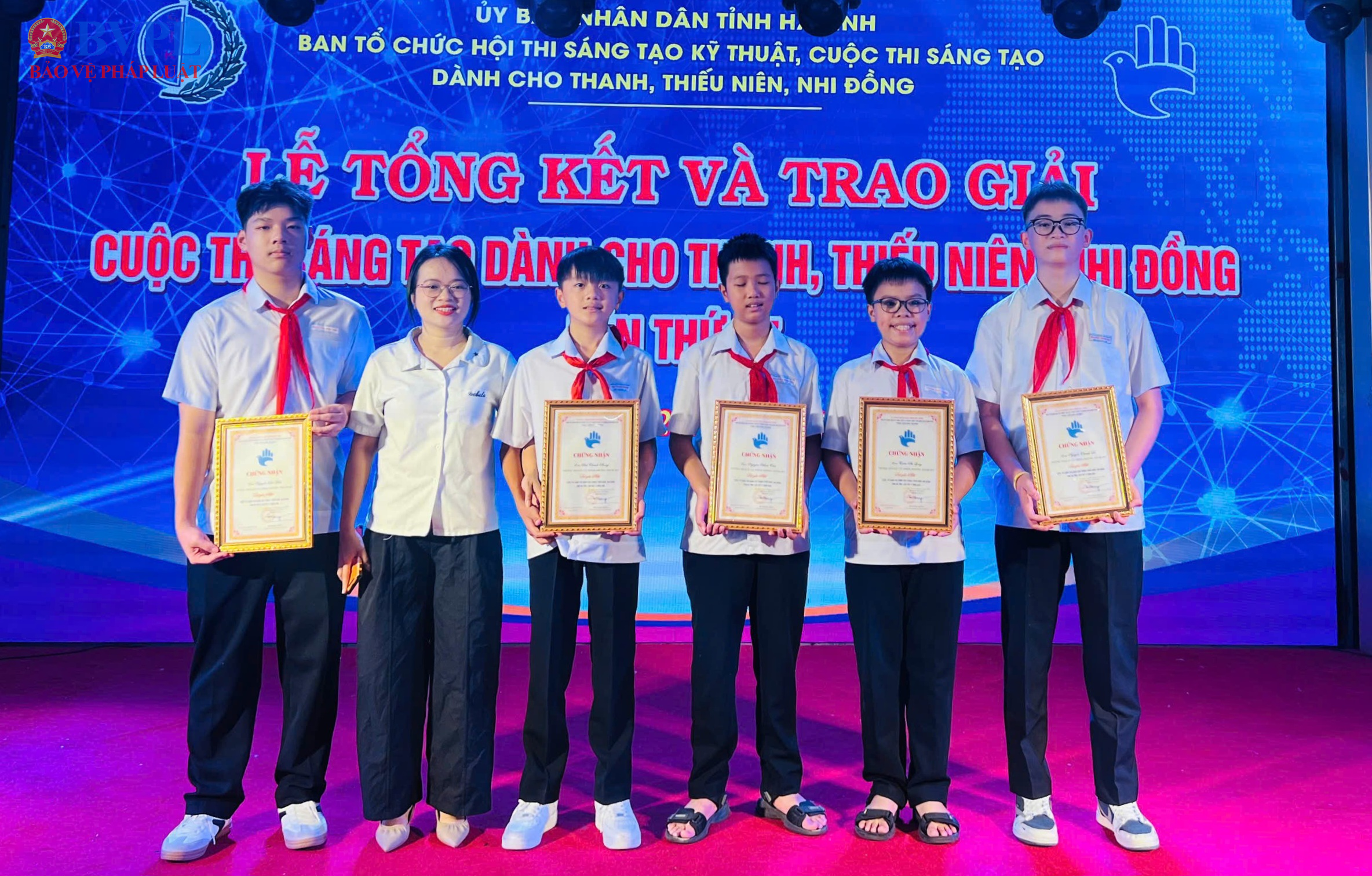Hà Tĩnh Trao giải cuộc thi sáng tạo dành cho thanh, thiếu niên, nhi đồng lần thứ 17