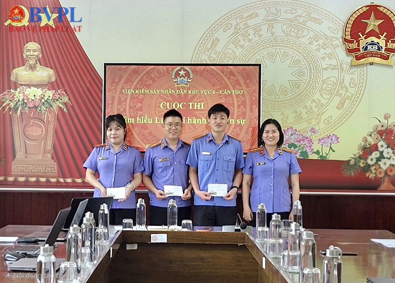 VKSND khu vực 6, TP Cần Thơ thi tìm hiểu pháp luật gắn với nghiệp vụ kiểm sát thi hành án