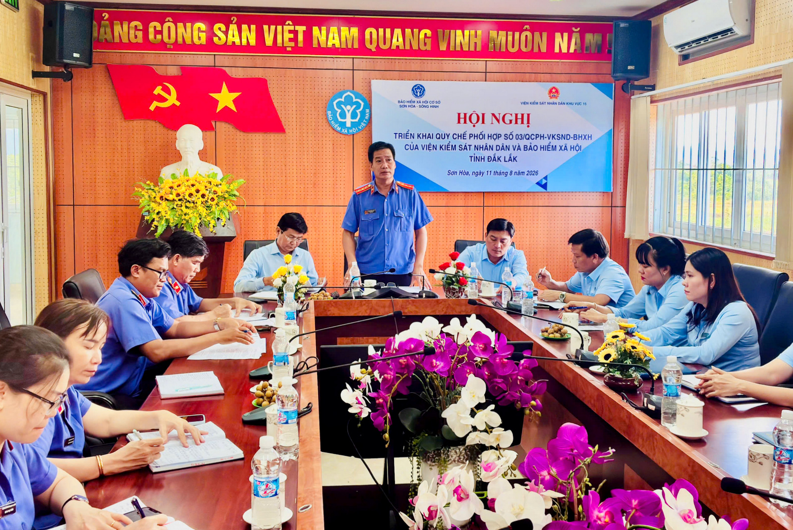 VKSND khu vực 15, tỉnh Đắk Lắk triển khai quy chế phối hợp với cơ quan Bảo hiểm xã hội