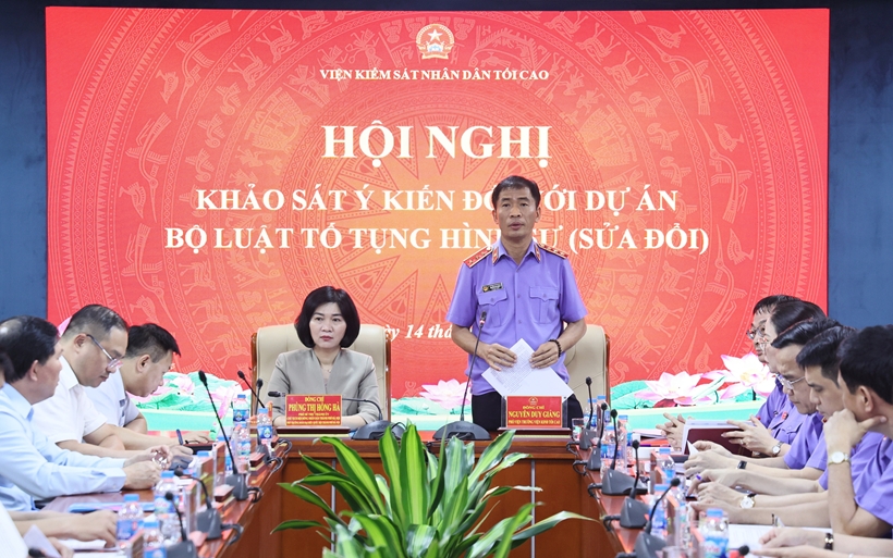 VKSND tối cao khảo sát ý kiến về dự án Bộ luật Tố tụng hình sự sửa đổi