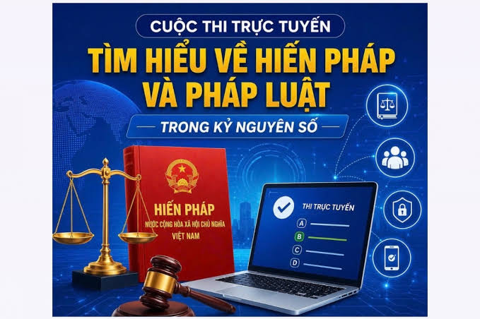 Phát động cuộc thi tìm hiểu Hiến pháp và pháp luật trong kỷ nguyên số