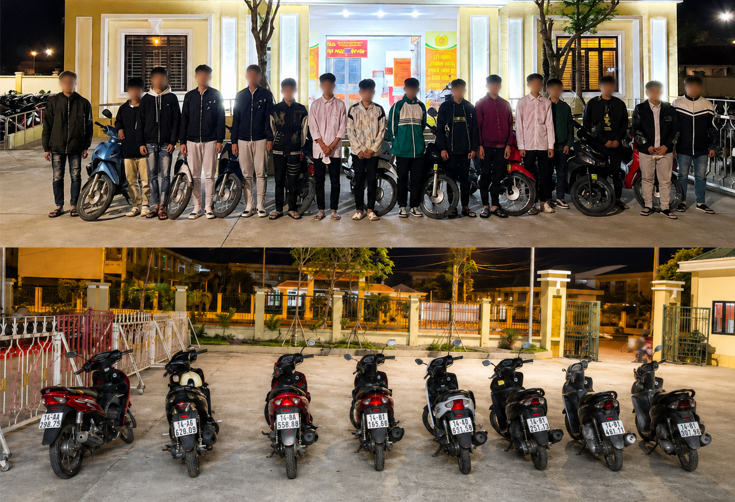 Tháo biển số, “bốc đầu” trên đường, 13 thanh, thiếu niên bị đề nghị truy tố