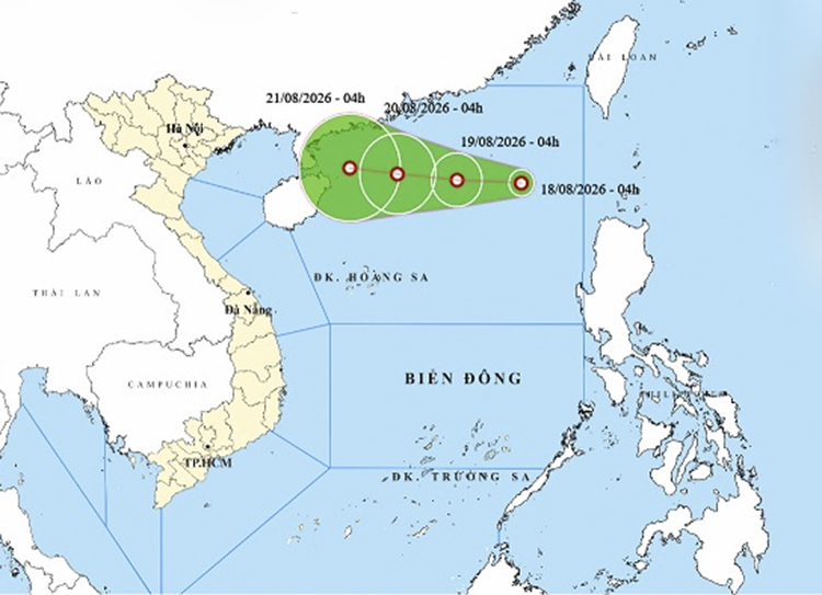 Áp thấp nhiệt đới hình thành trên Biển Đông, Bắc Bộ mưa rất to