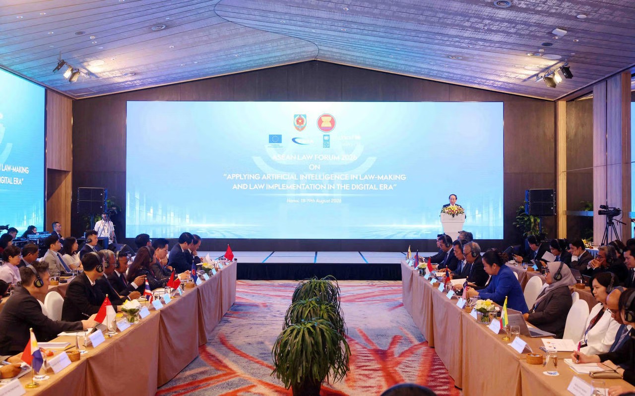 Diễn đàn Pháp luật ASEAN 2026 Thúc đẩy ứng dụng AI trong xây dựng và thi hành pháp luật