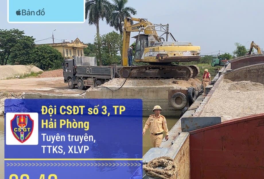Hải Phòng xử lý 6 vụ vi phạm tại các bến vật liệu xây dựng đường thủy