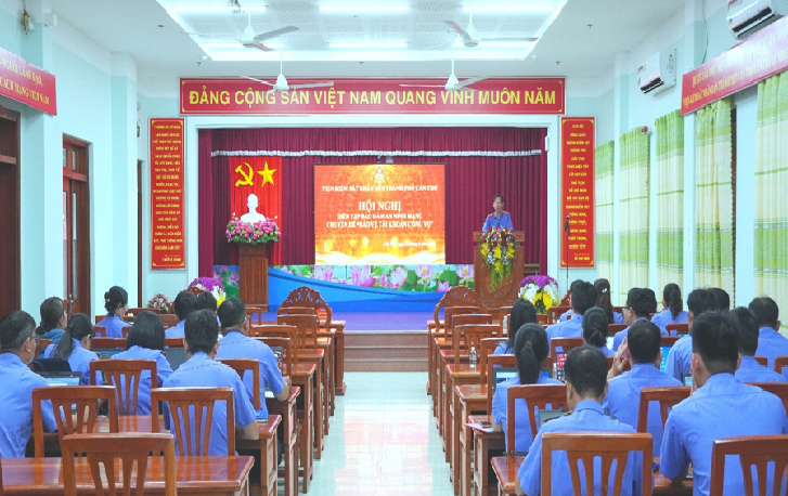 VKSND thành phố Cần Thơ diễn tập kỹ năng bảo vệ tài khoản công vụ