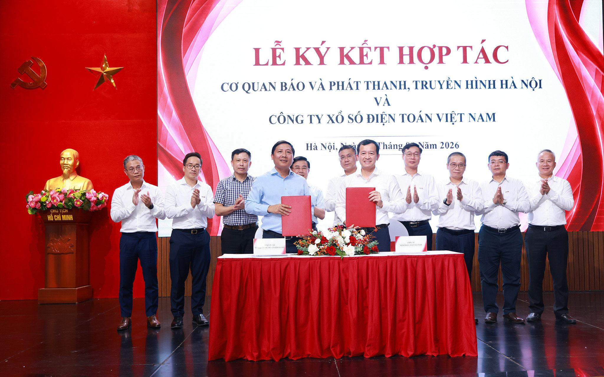 Cơ quan Báo và Phát thanh, Truyền hình Hà Nội ký kết hợp tác truyền thông với Công ty Xổ số điện toán Việt Nam
