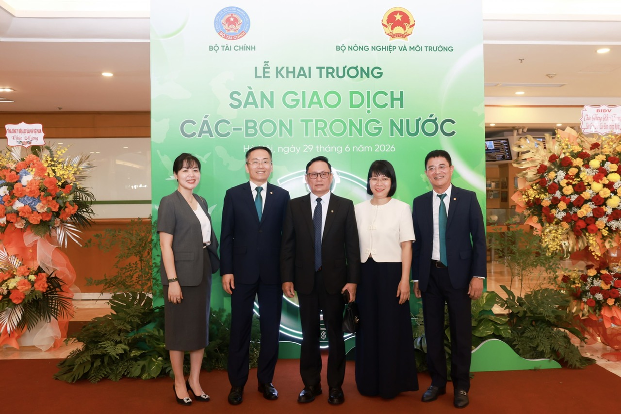 BIDV phối hợp vận hành khai trương hệ thống giao dịch các-bon