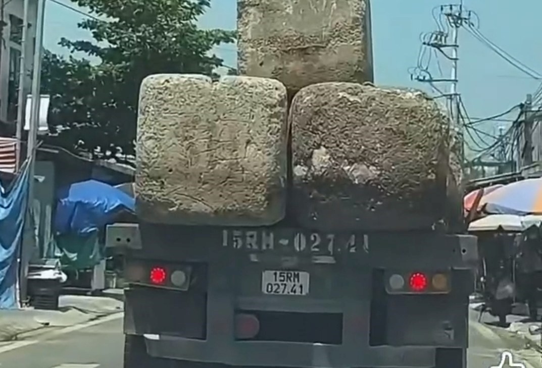 Chở bê tông không chằng buộc, tài xế bị phạt 10 triệu đồng