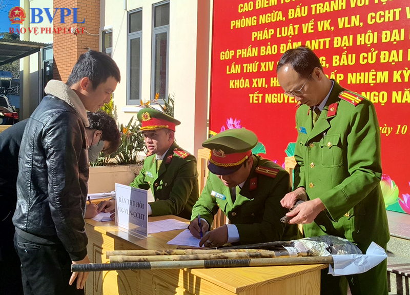 Tăng cường phòng ngừa, đấu tranh với tội phạm về vũ khí, vật liệu nổ, công cụ hỗ trợ