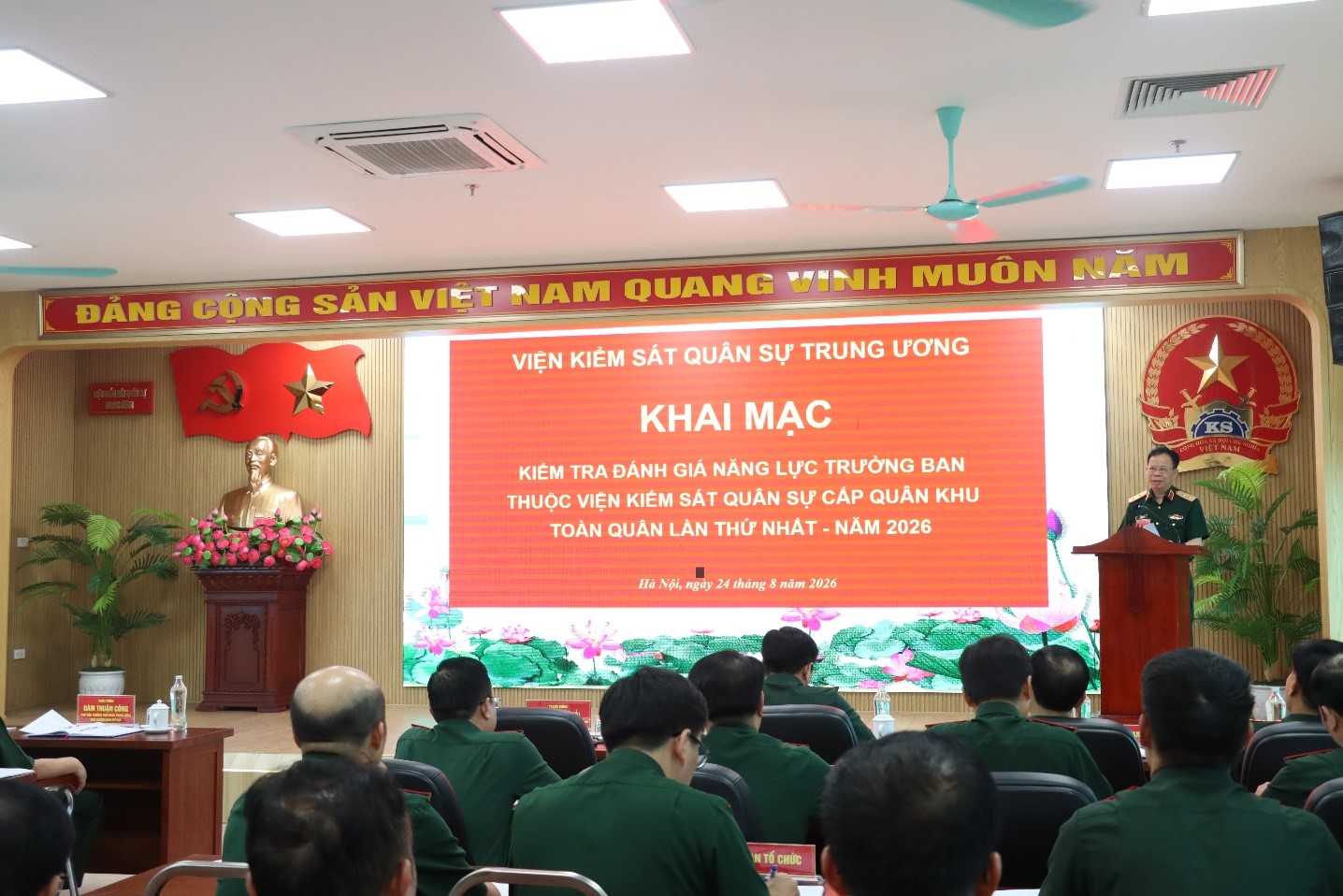 Khai mạc kiểm tra đánh giá năng lực Trưởng ban thuộc Viện kiểm sát quân sự cấp quân khu