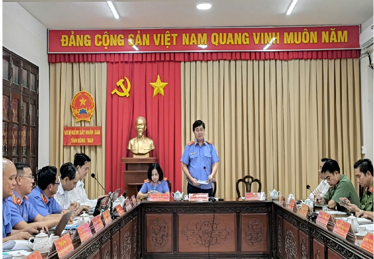 VKSND tỉnh Đồng Tháp Hội nghị lấy ý kiến của các cơ quan về dự án Bộ luật Tố tụng hình sự sửa đổi