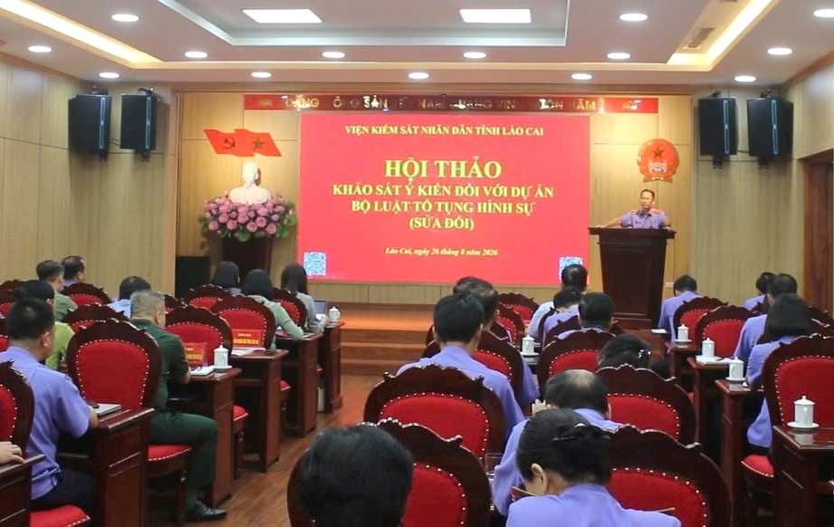 VKSND tỉnh Lào Cai tổ chức Hội thảo góp ý dự án Bộ luật Tố tụng hình sự sửa đổi