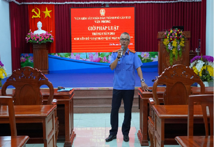 VKSND TP Cần Thơ nâng cao ý thức bảo vệ bí mật nhà nước thông qua “Giờ pháp luật”