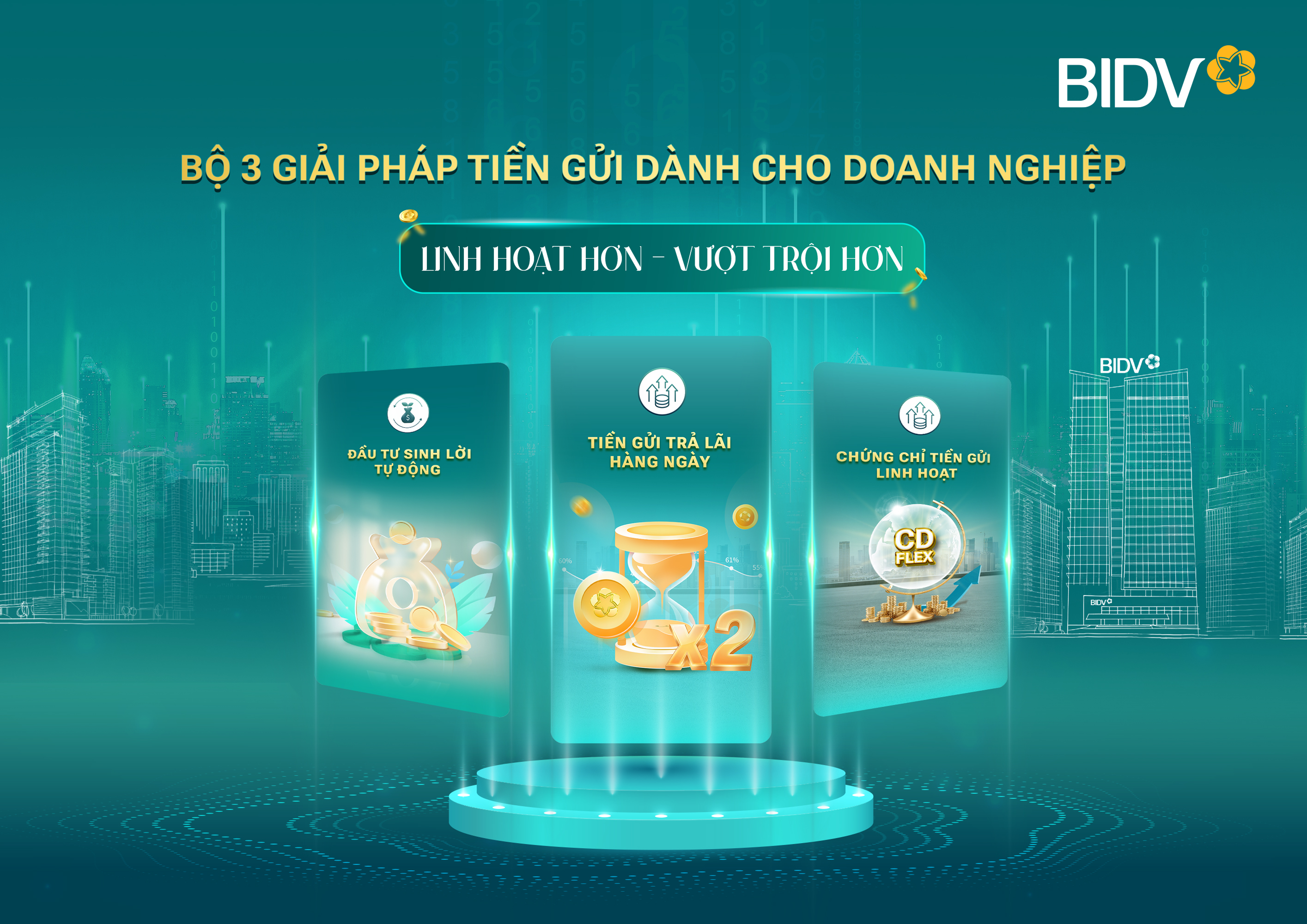 BIDV cung cấp giải pháp tiền gửi vượt trội cho doanh nghiệp