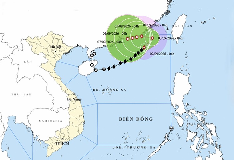 Thời tiết ngày 2 9 Bão số 5 duy trì sức gió cấp 8, giật cấp 10 trên Biển Đông