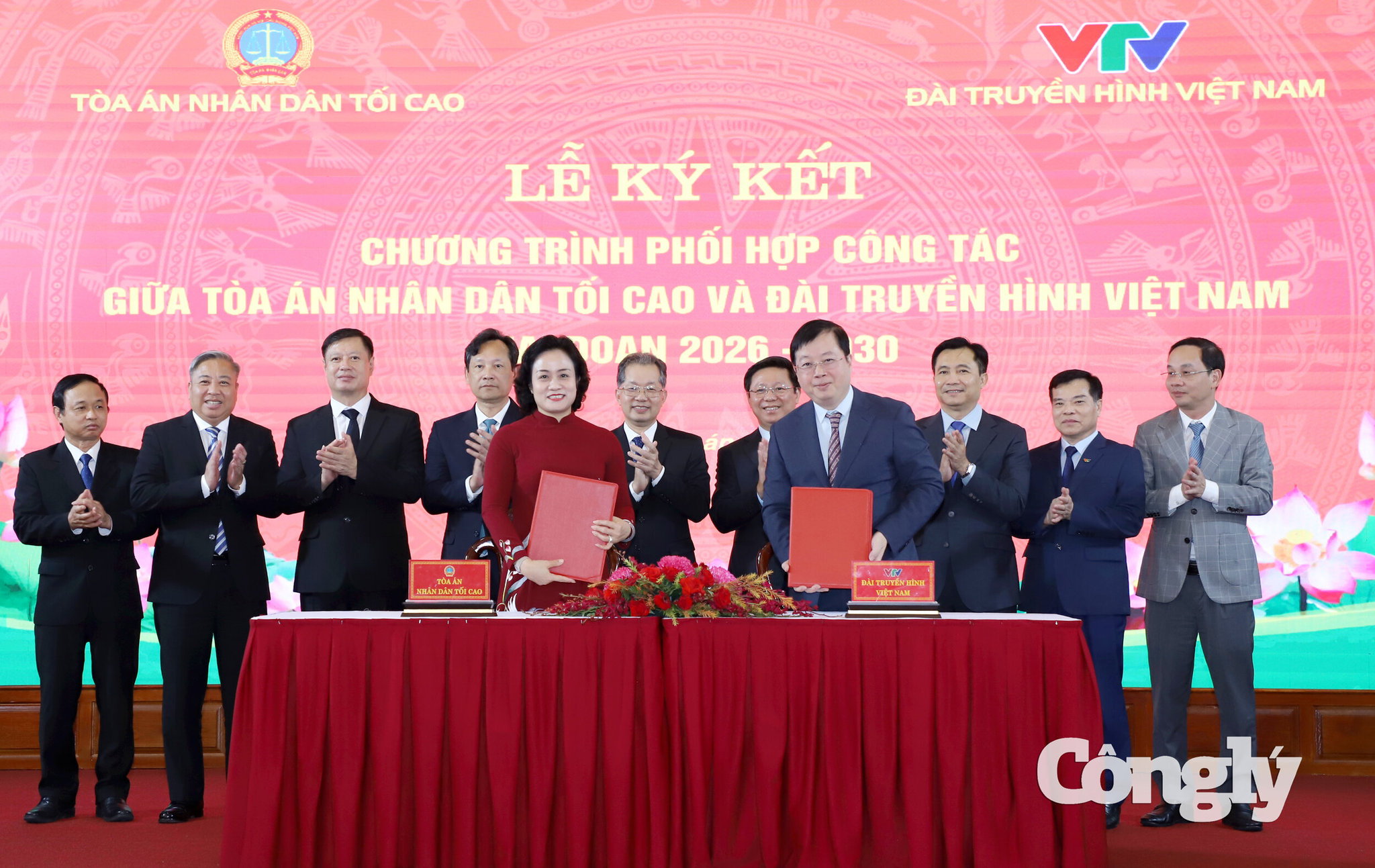 TAND tối cao và Đài Truyền hình Việt Nam ký kết chương trình phối hợp công tác giai đoạn 2026-2030