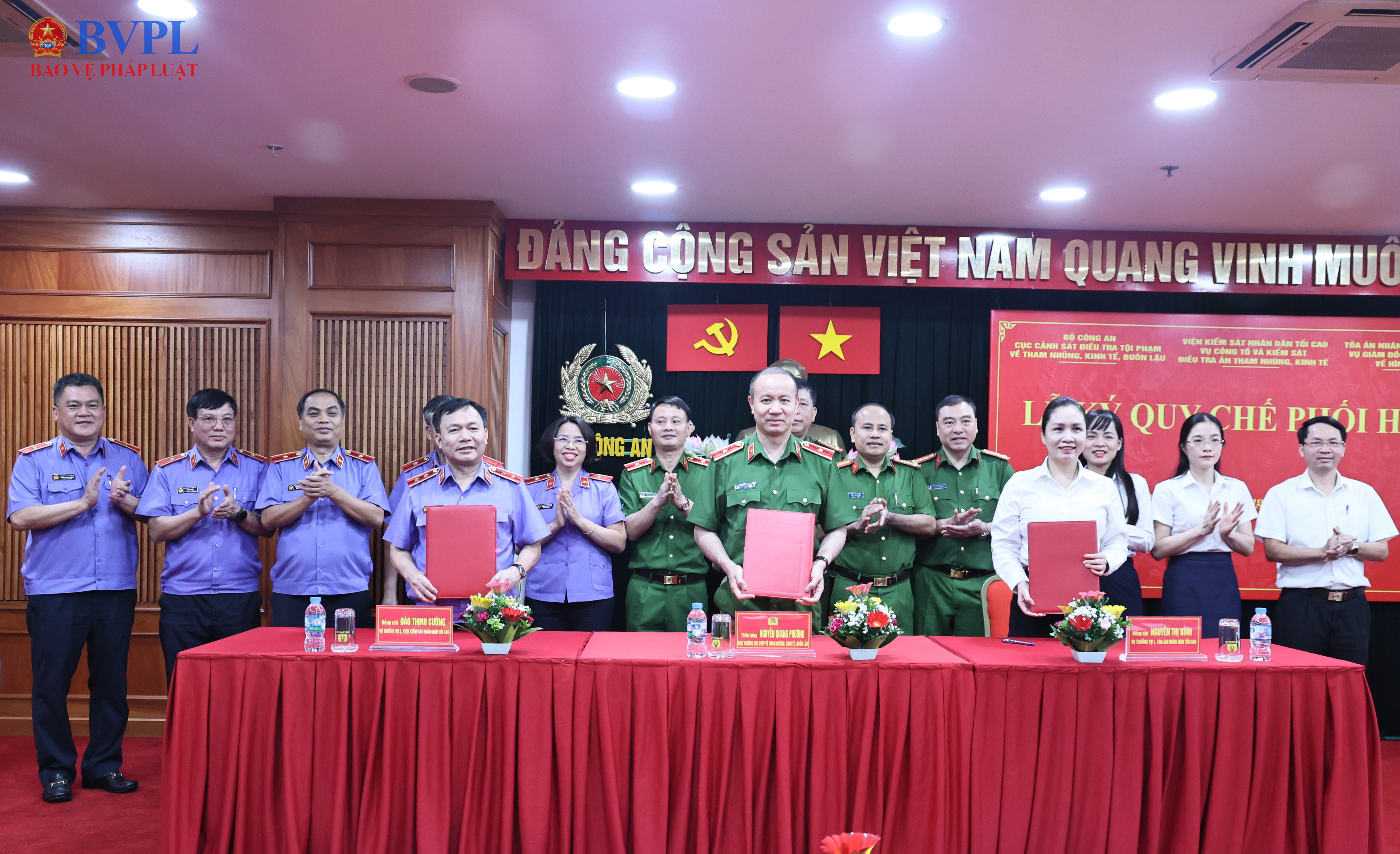 Vụ 3, VKSND tối cao ký Quy chế phối hợp với C03, Bộ Công an và Vụ 1, TAND tối cao