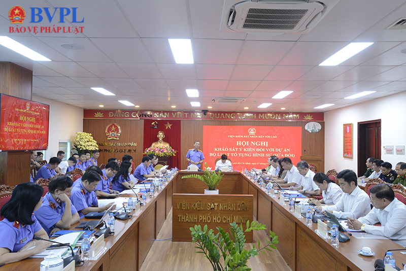 VKSND tối cao khảo sát ý kiến đối với dự án Bộ luật Tố tụng hình sự sửa đổi tại TP Hồ Chí Minh
