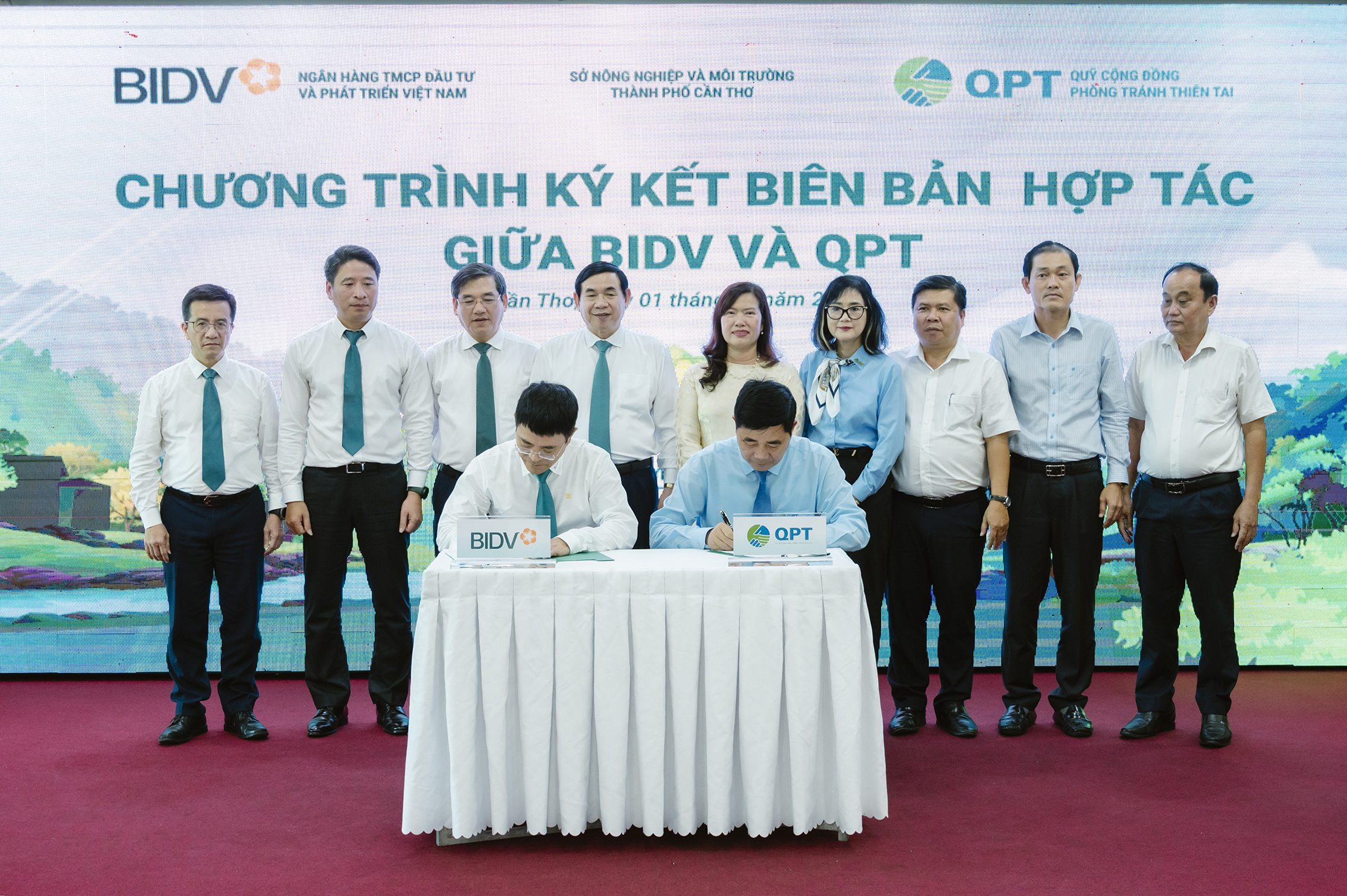 BIDV và QPT hợp tác trồng 240 000 cây xanh tại Đồng bằng sông Cửu Long