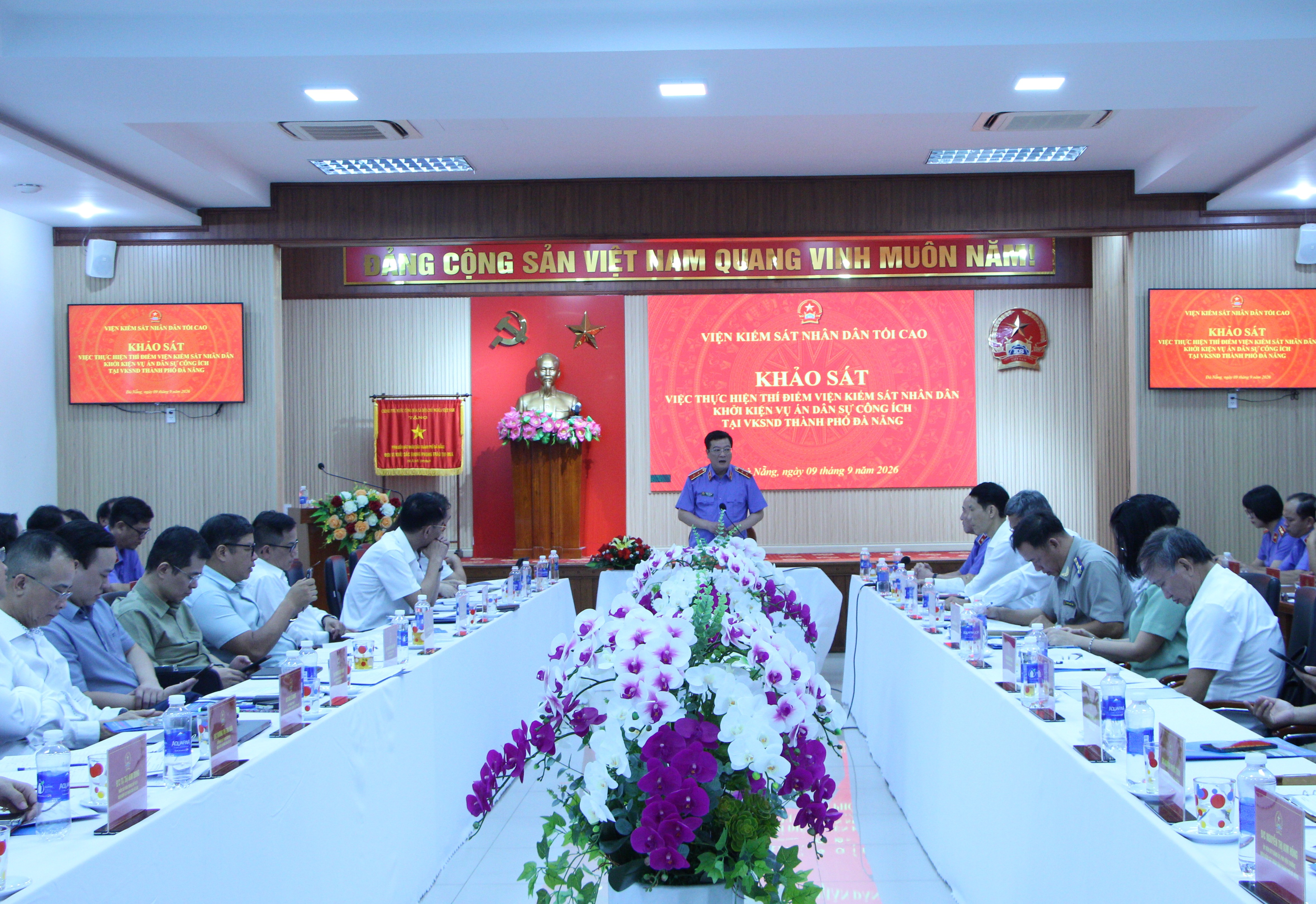 Đoàn khảo sát VKSND tối cao làm việc với VKSND TP Đà Nẵng về thực hiện Nghị quyết 205