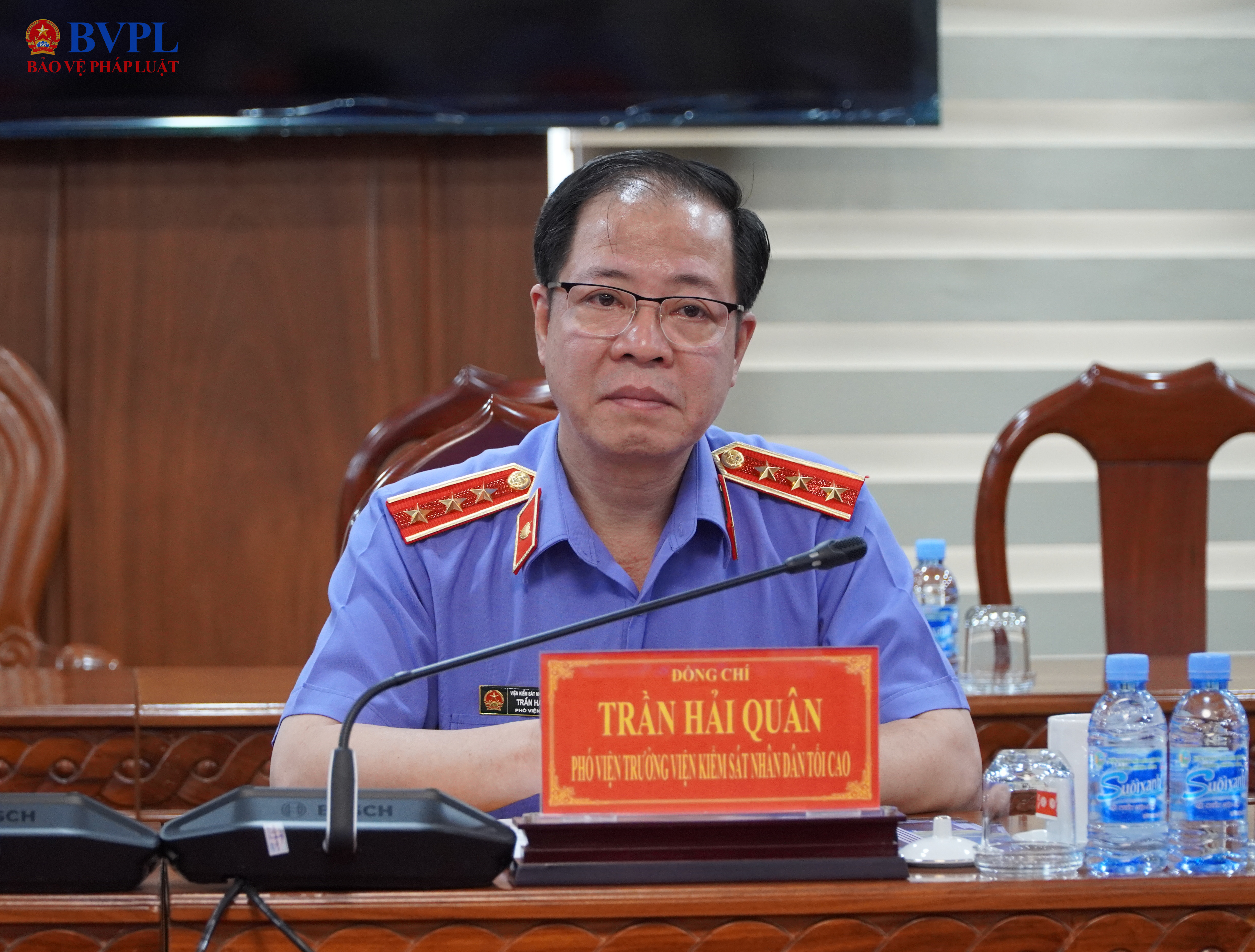 Phó Viện trưởng Trần Hải Quân làm việc với lãnh đạo Tỉnh ủy Đồng Tháp về trọng tâm công tác tuyên truyền