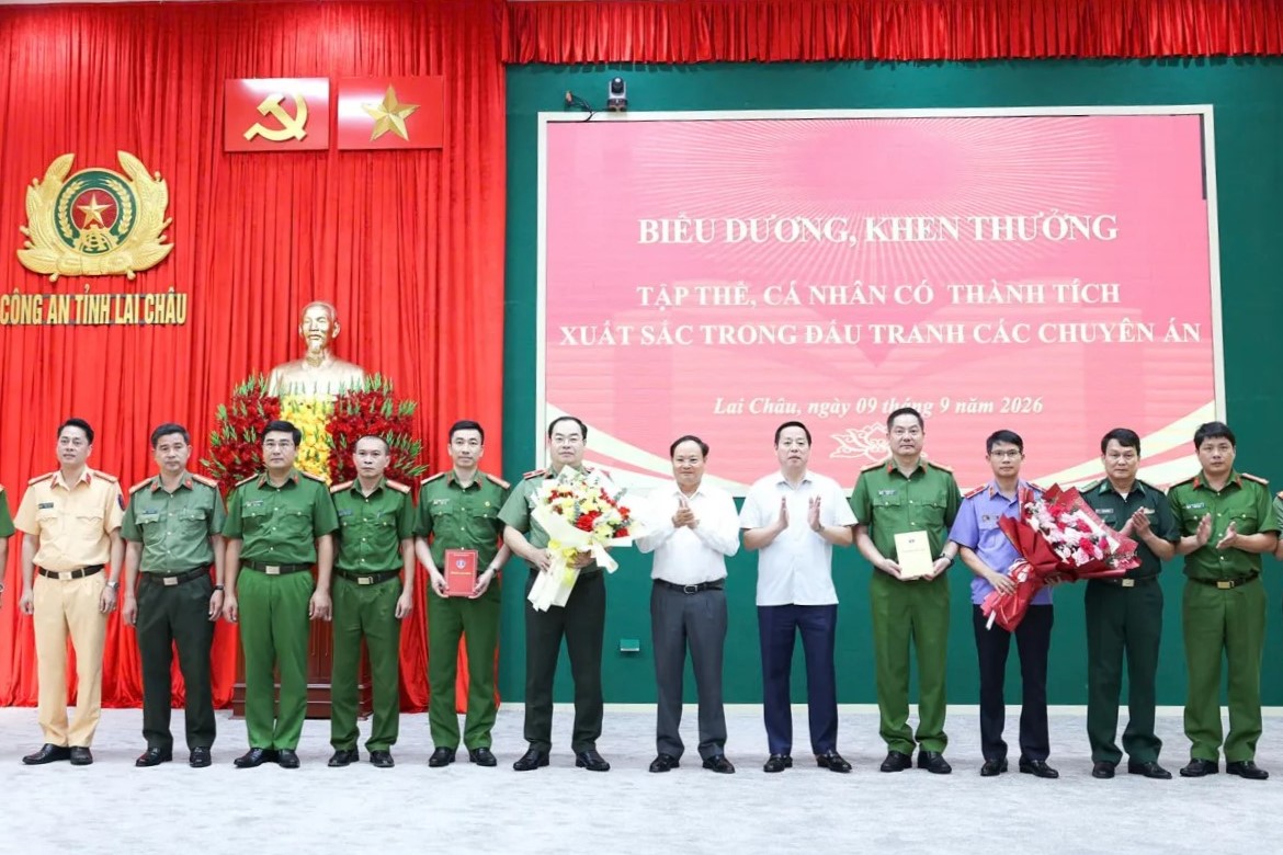 Lai Châu Biểu dương, khen thưởng tập thể, cá nhân xuất sắc triệt phá các chuyên án lớn