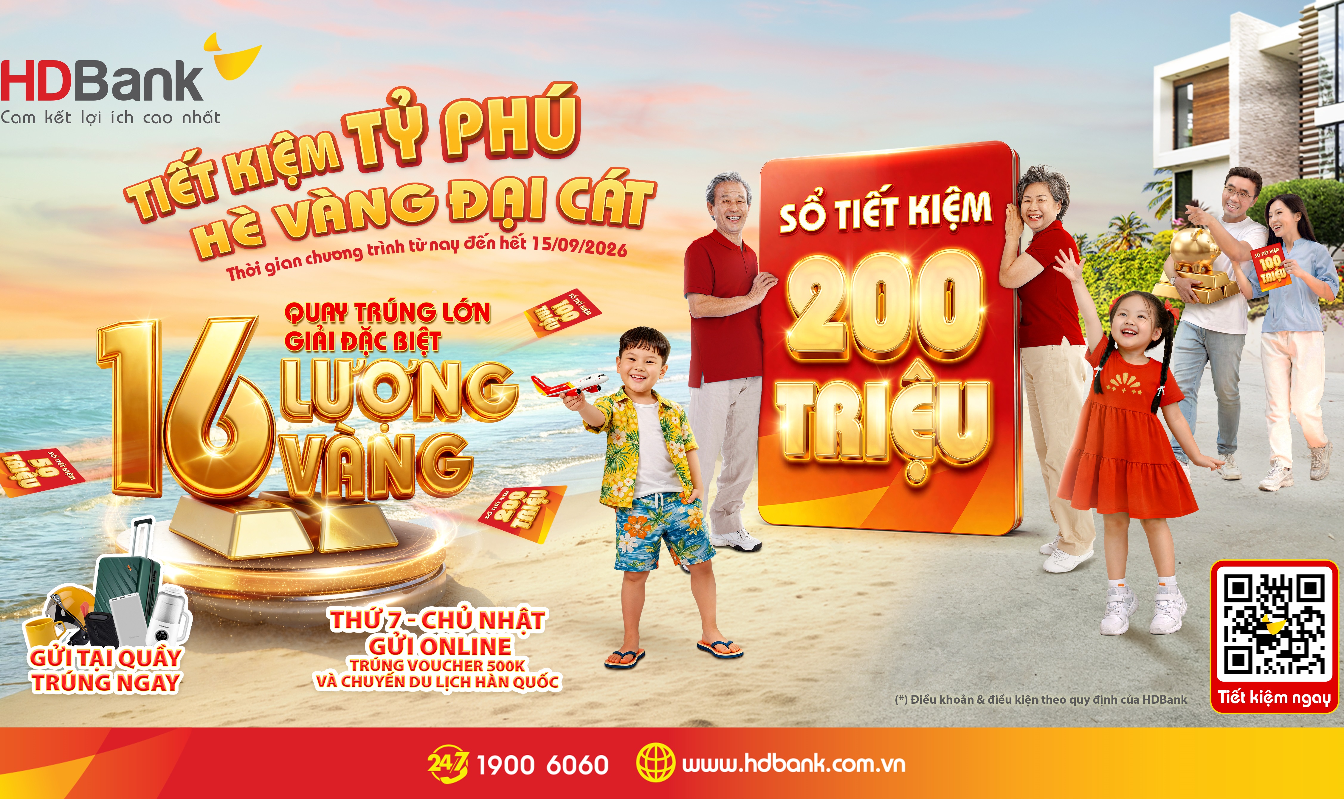 Đếm ngược đến 15 9 26 lượng vàng SJC chờ chủ nhân gửi tiết kiệm tại HDBank