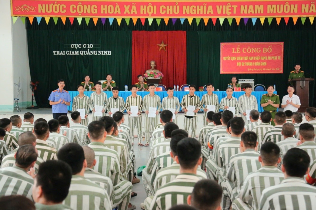 VKSND TP Quảng Ninh kiểm sát xét giảm án cho 472 phạm nhân