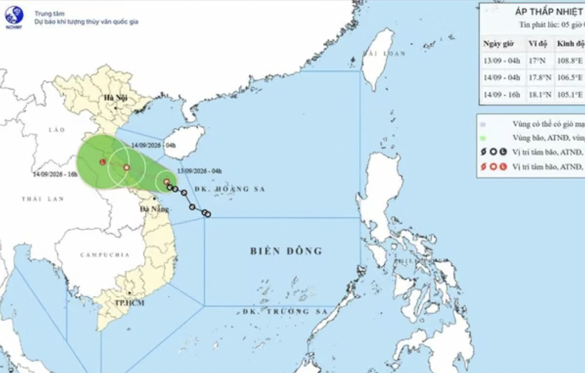 Chủ động ứng phó với áp thấp nhiệt đới trên Biển Đông