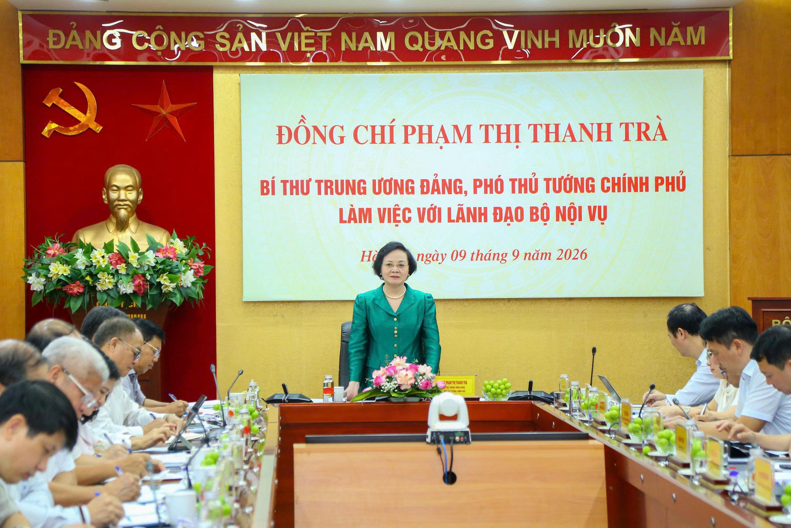 Hoàn thành Đề án về khung tổ chức các cơ quan, đơn vị hành chính trong tháng 9 2026