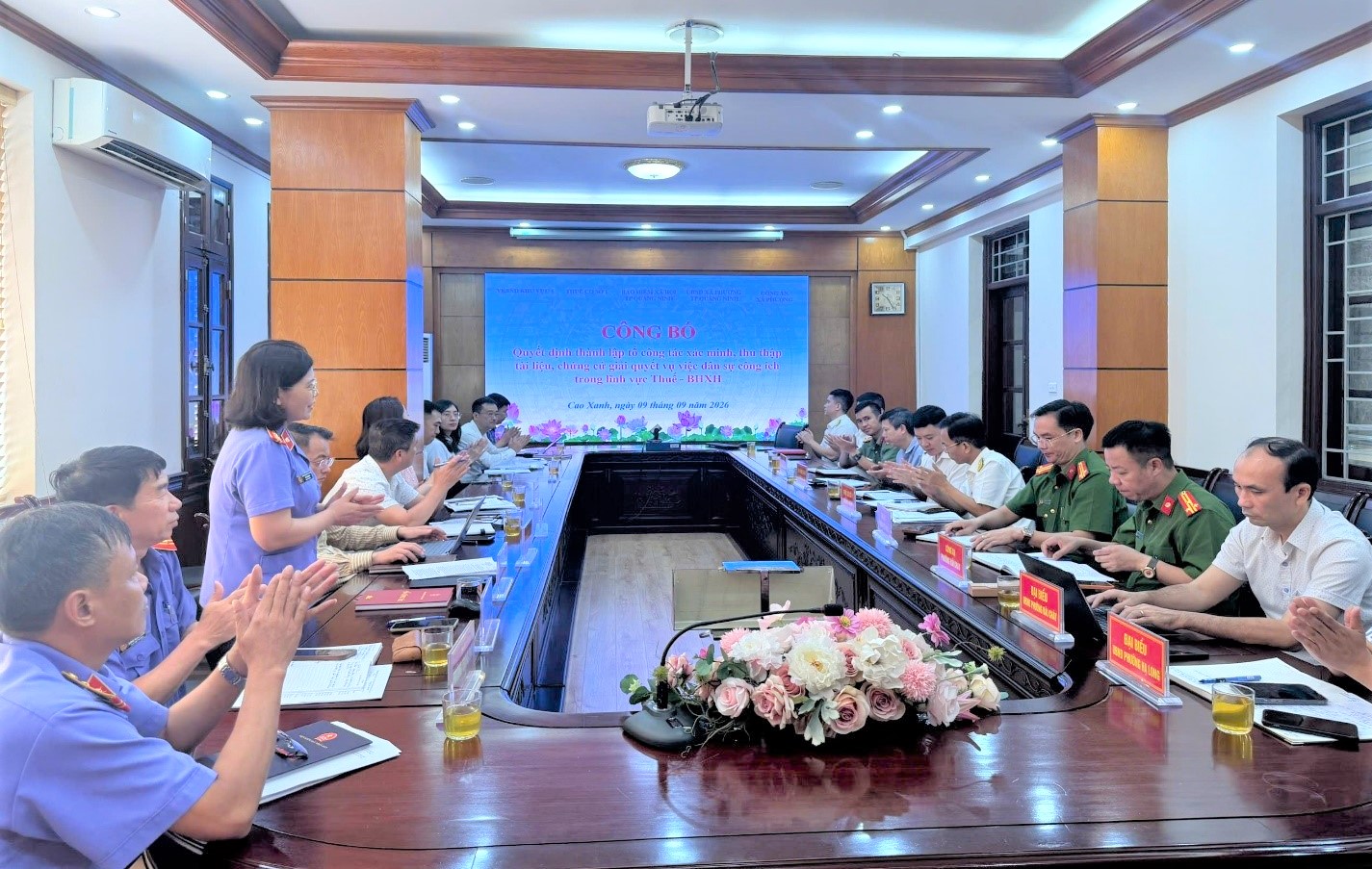 VKSND khu vực 1, TP Quảng Ninh lập Tổ công tác về thuế và bảo hiểm xã hội