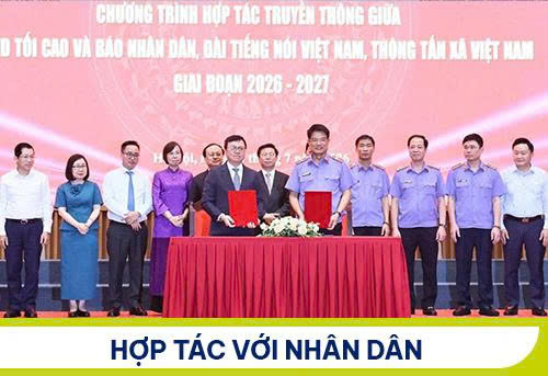 Hợp tác với Báo Nhân Dân